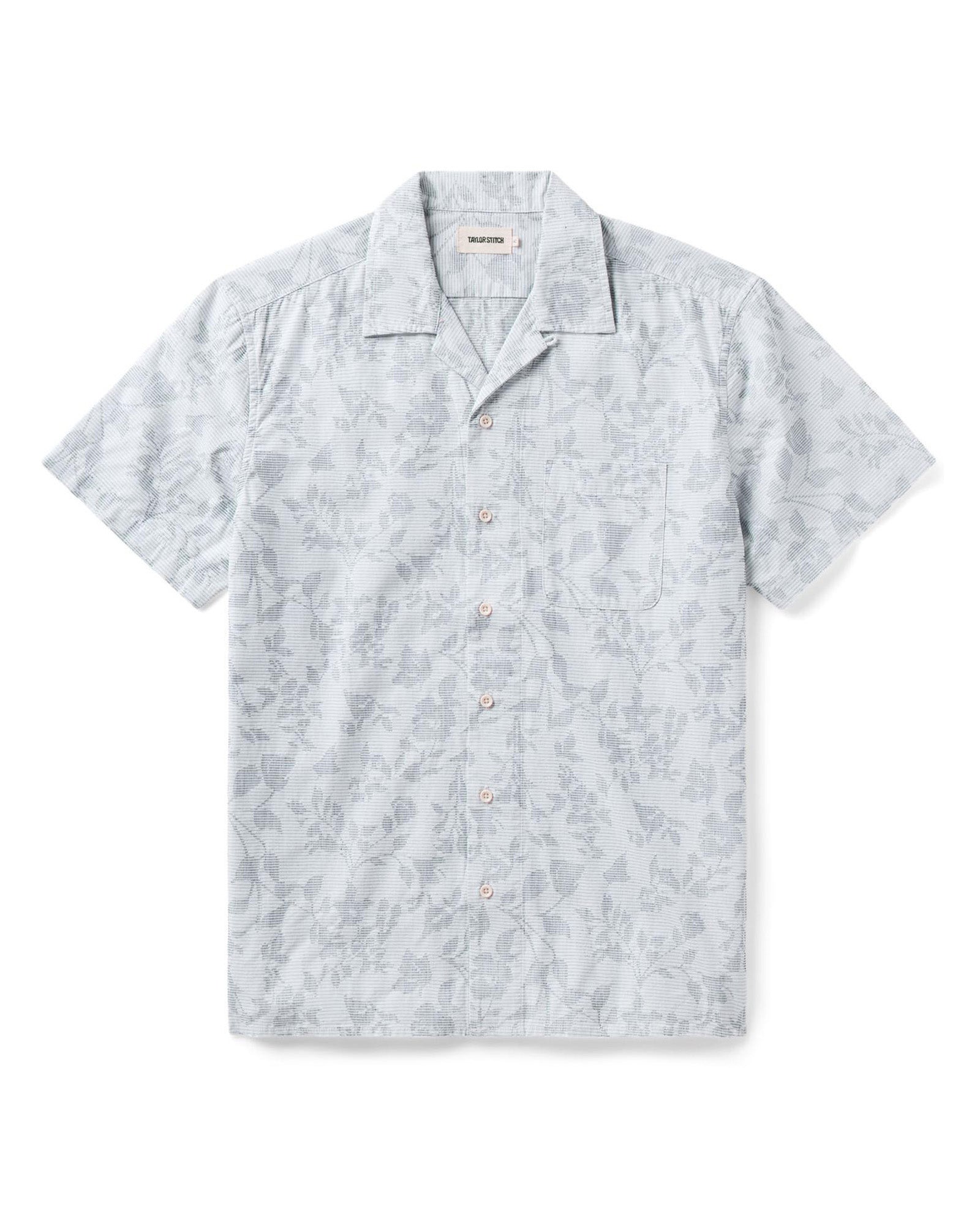 Taylorstitch The Hawthorne Shirt in Sky Blue Floral Jacquard