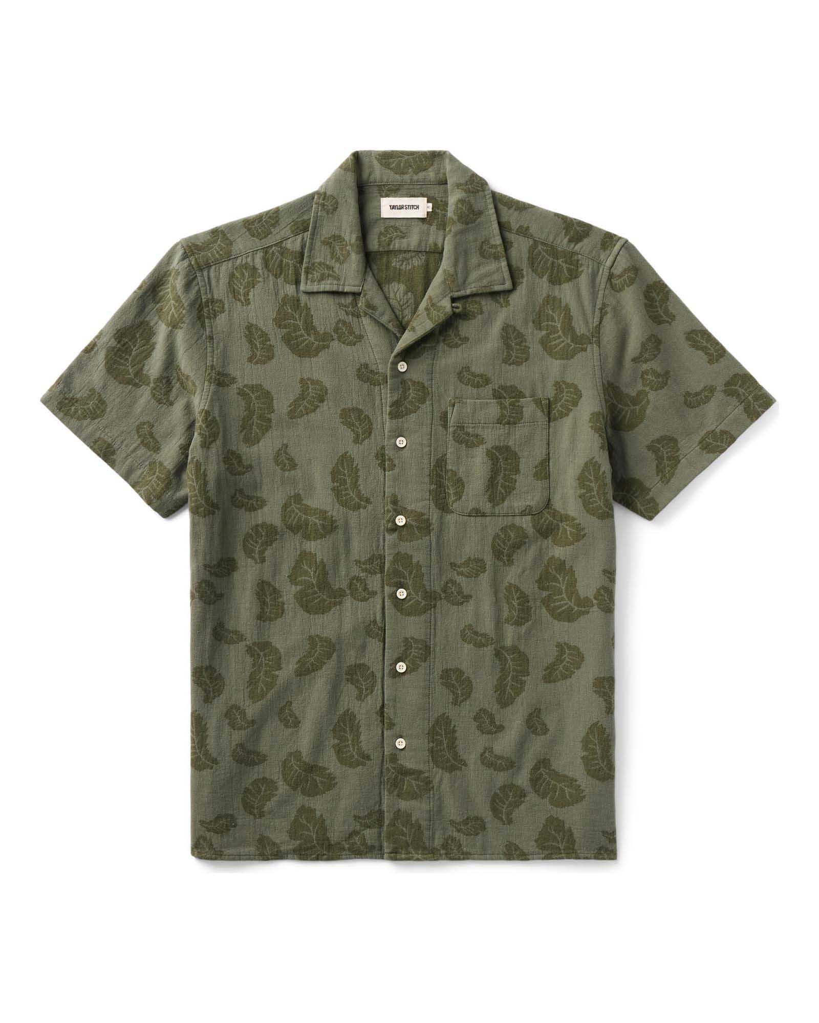 Taylorstitch The Hawthorne Shirt in Burnt Olive Floral Jacquard