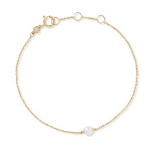 Astley Clarke Solid Gold Luna Mini Pearl Bracelet