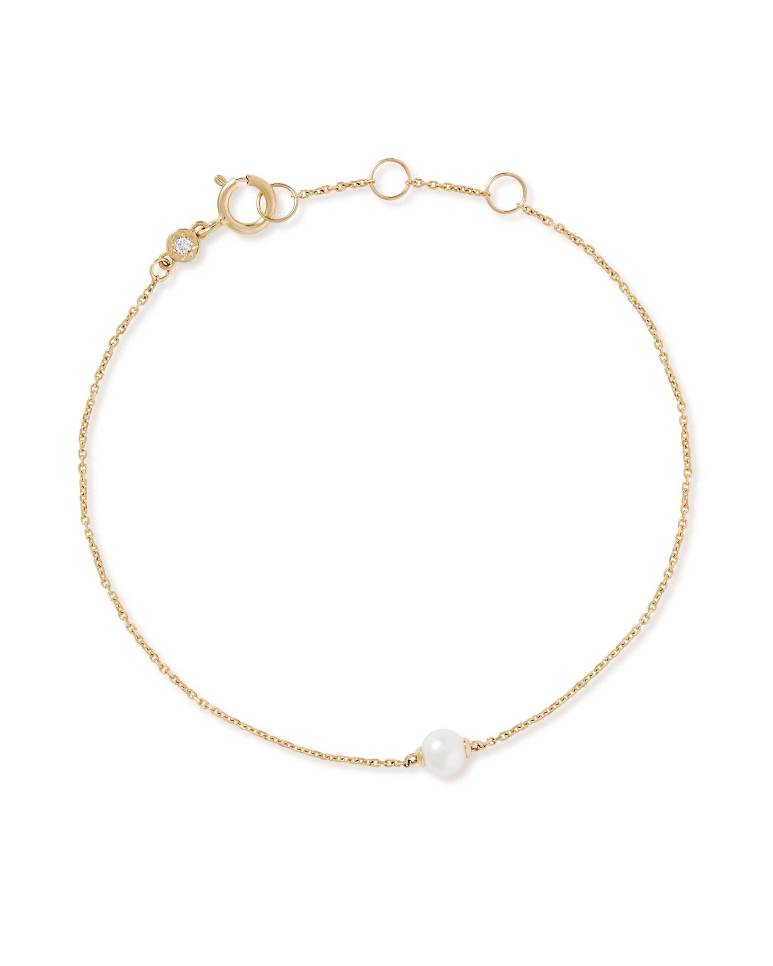 Astley Clarke Solid Gold Luna Mini Pearl Bracelet