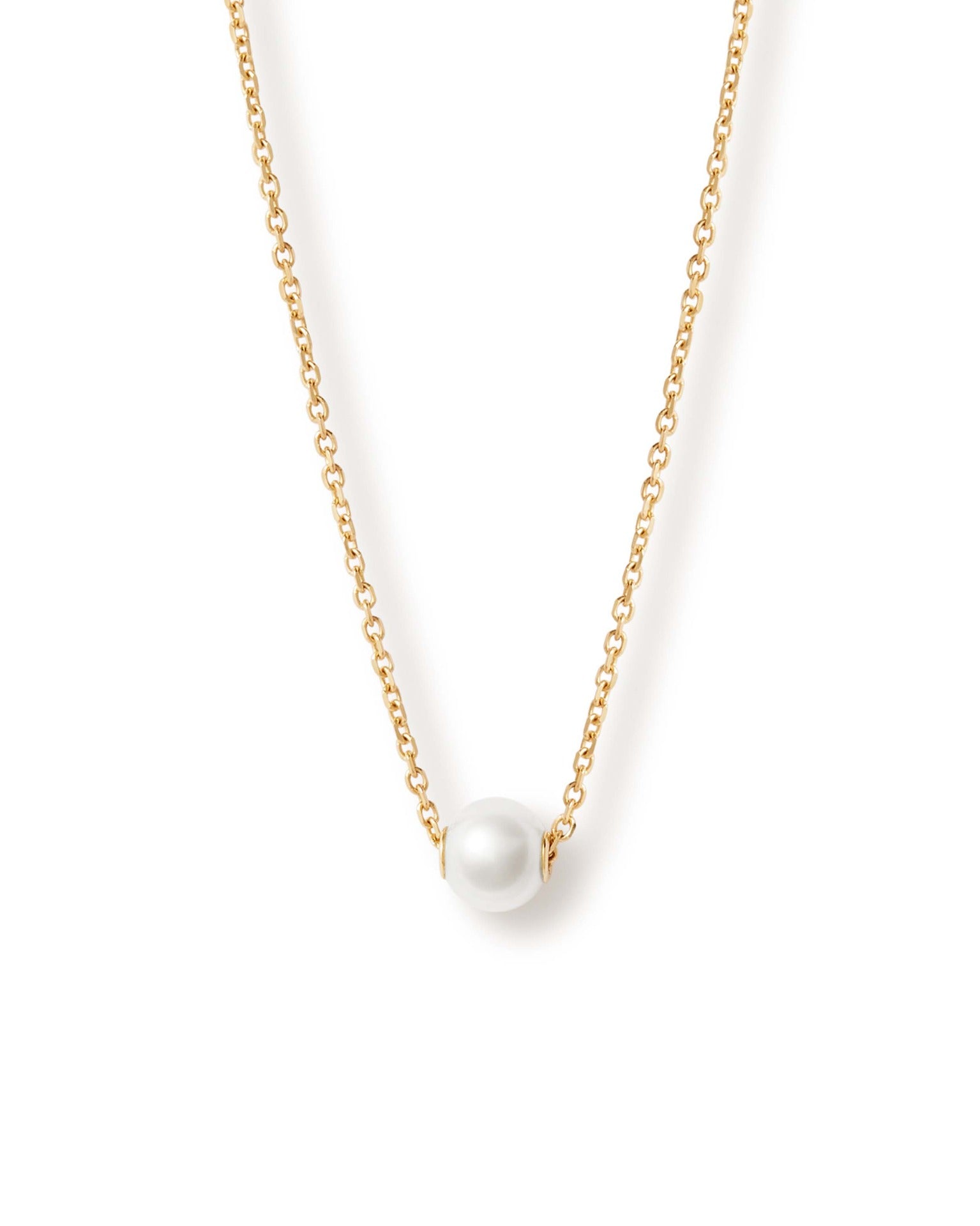Astley Clarke Solid Gold Luna Mini Pearl Necklace