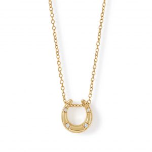 Astley Clarke Gold Biography Horseshoe Necklace