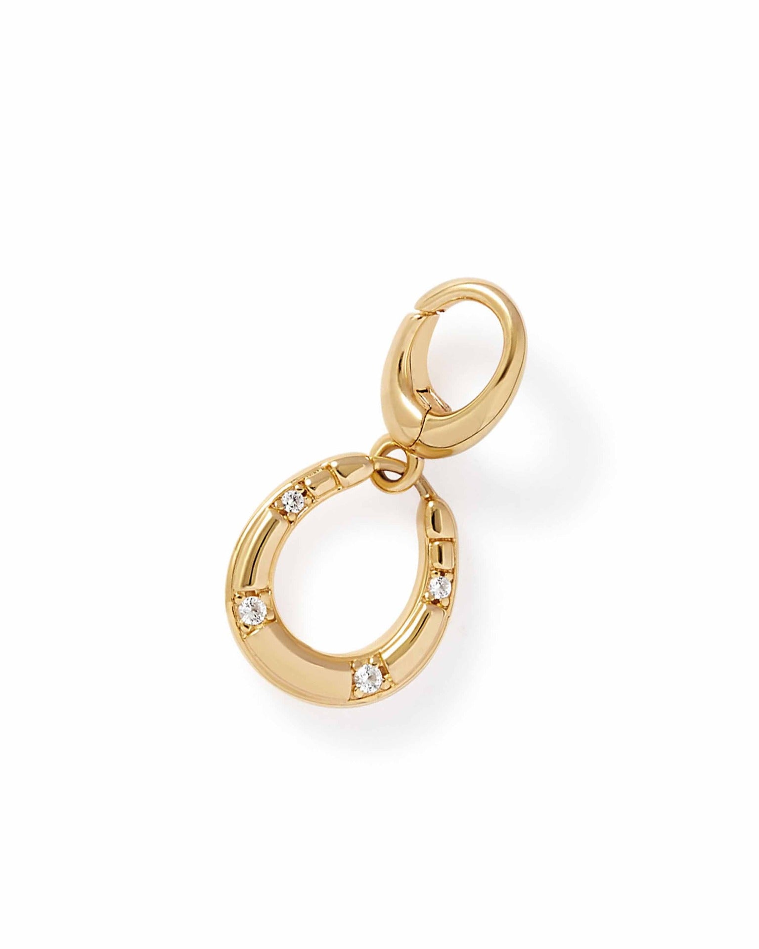 Astley Clarke Gold Biography Horseshoe Charm