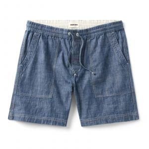 Taylorstitch The Breakwater Short in Washed Indigo Chambray