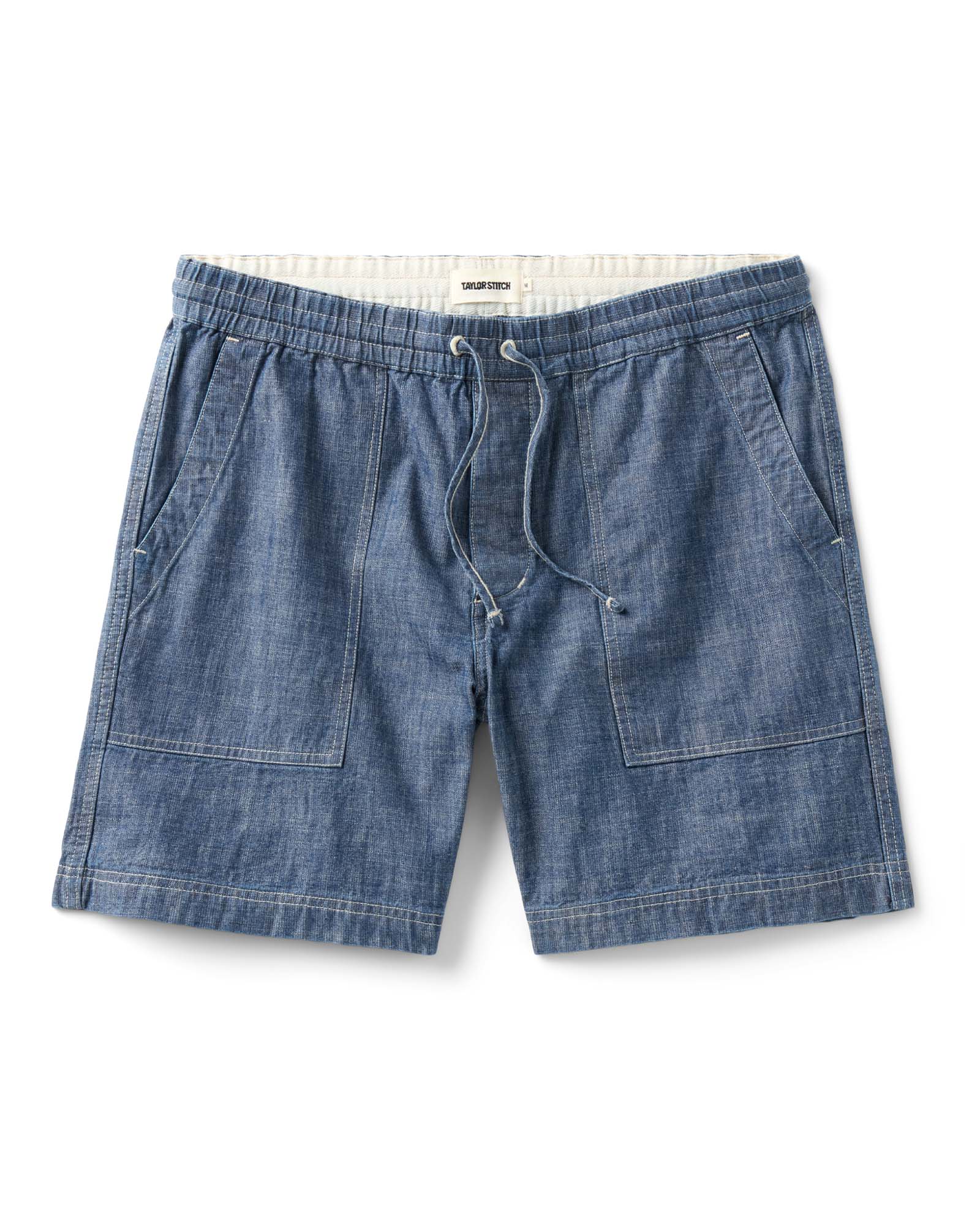 Taylorstitch The Breakwater Short in Washed Indigo Chambray
