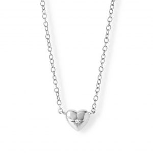 Astley Clarke Silver Biography Mini Heart Necklace