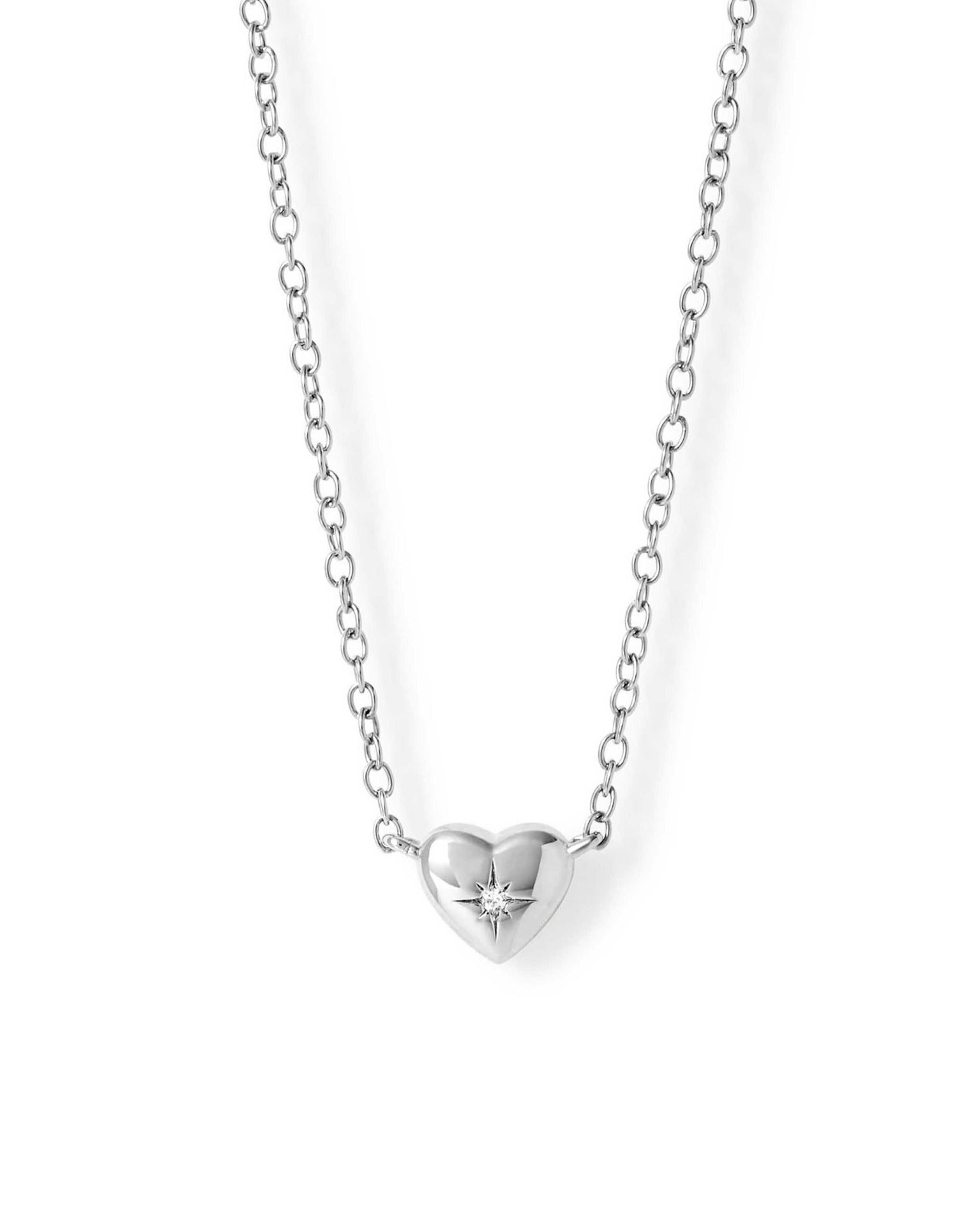 Astley Clarke Silver Biography Mini Heart Necklace
