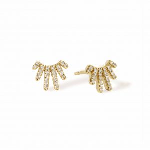 Astley Clarke Solid Gold Rising Sun Studs
