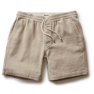 Taylorstitch The Apres Short in Heather Oat Crepe