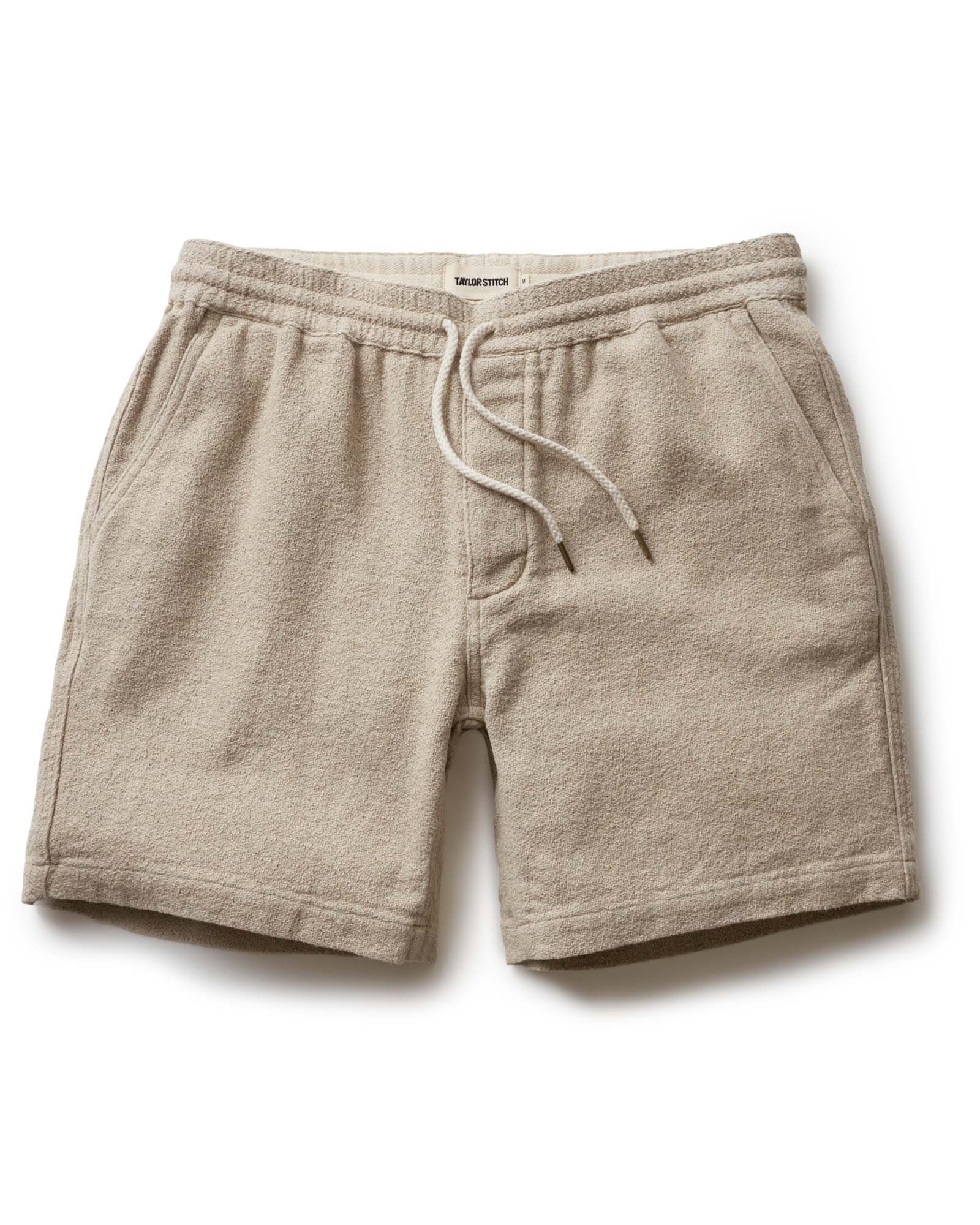 Taylorstitch The Apres Short in Heather Oat Crepe
