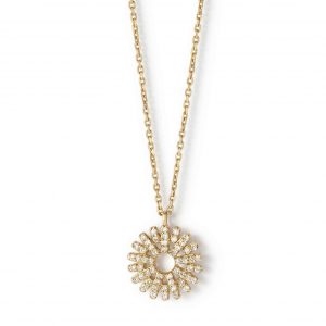 Astley Clarke Solid Gold Rising Sun Pendant Necklace