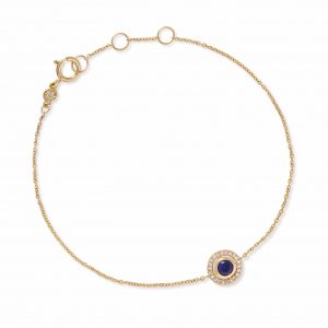 Astley Clarke Solid Gold Icon Aura Sapphire Diamond Bracelet