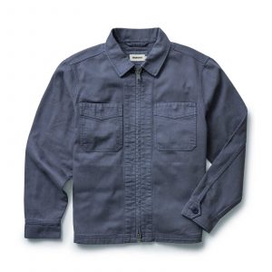 Taylorstitch The Station Jacket in Petrol Blue Broken Twill