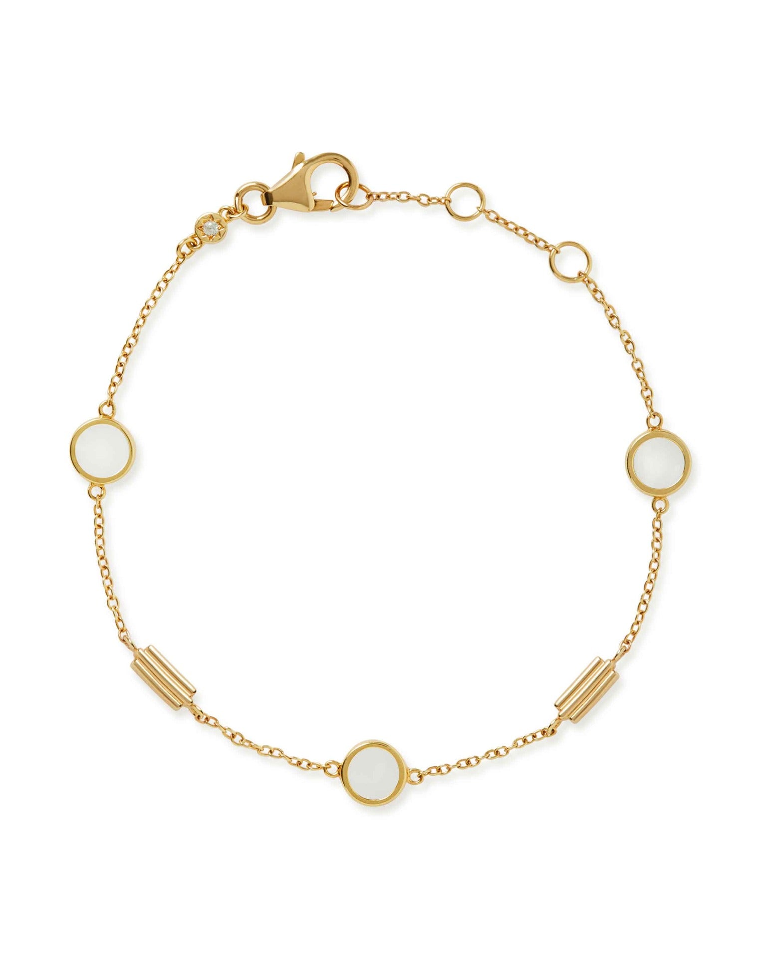 Astley Clarke Gold Stilla Mother of Pearl Bracelet