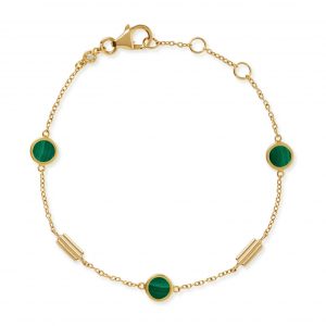 Astley Clarke Gold Stilla Malachite Bracelet