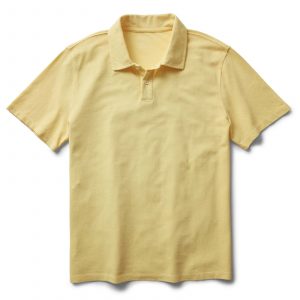 Taylorstitch The Cotton Hemp Polo in Straw Pique