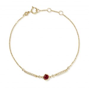 Astley Clarke Solid Gold Ruby and Diamond Bracelet