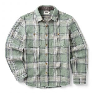 Taylorstitch The Cutter Overshirt in Sage Plaid