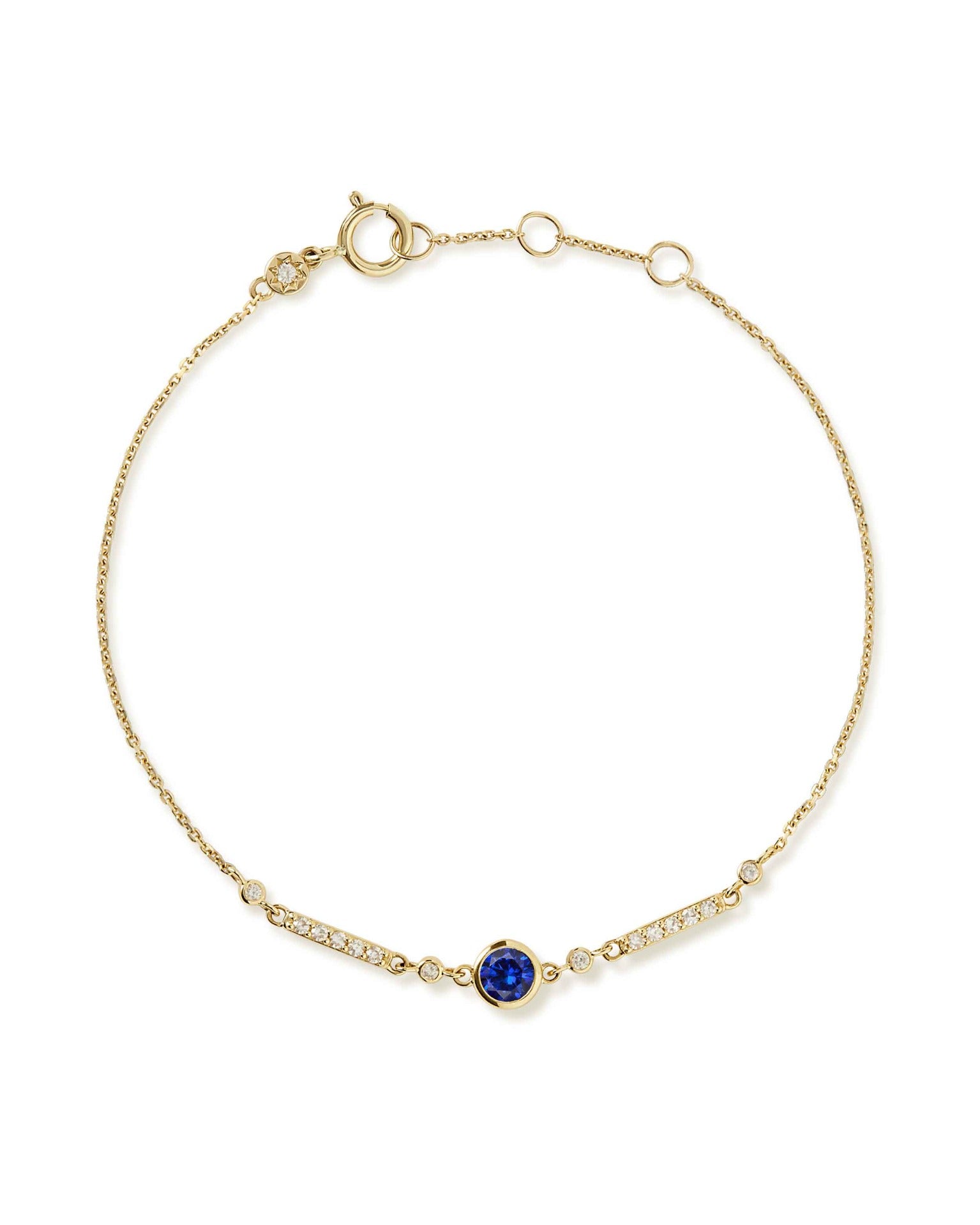 Astley Clarke Solid Gold Sapphire and Diamond Bracelet