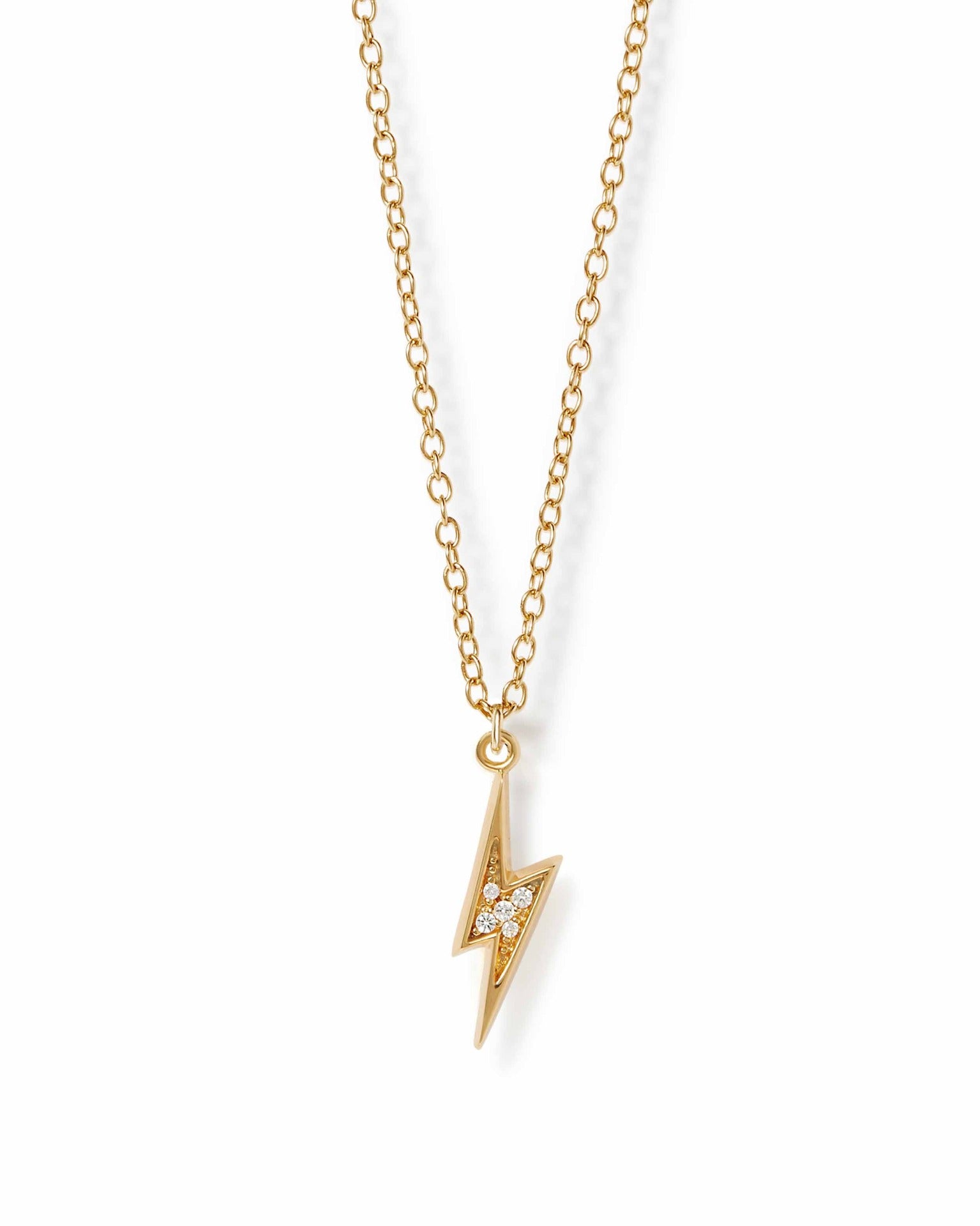 Astley Clarke Gold Celestial Lightning Pendant Necklace