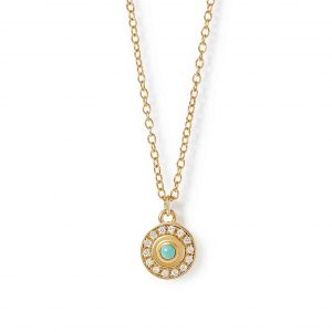 Astley Clarke Gold Celestial Nazar Pendant Necklace