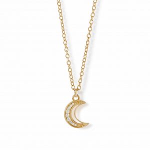 Astley Clarke Gold Celestial Moon Pendant Necklace