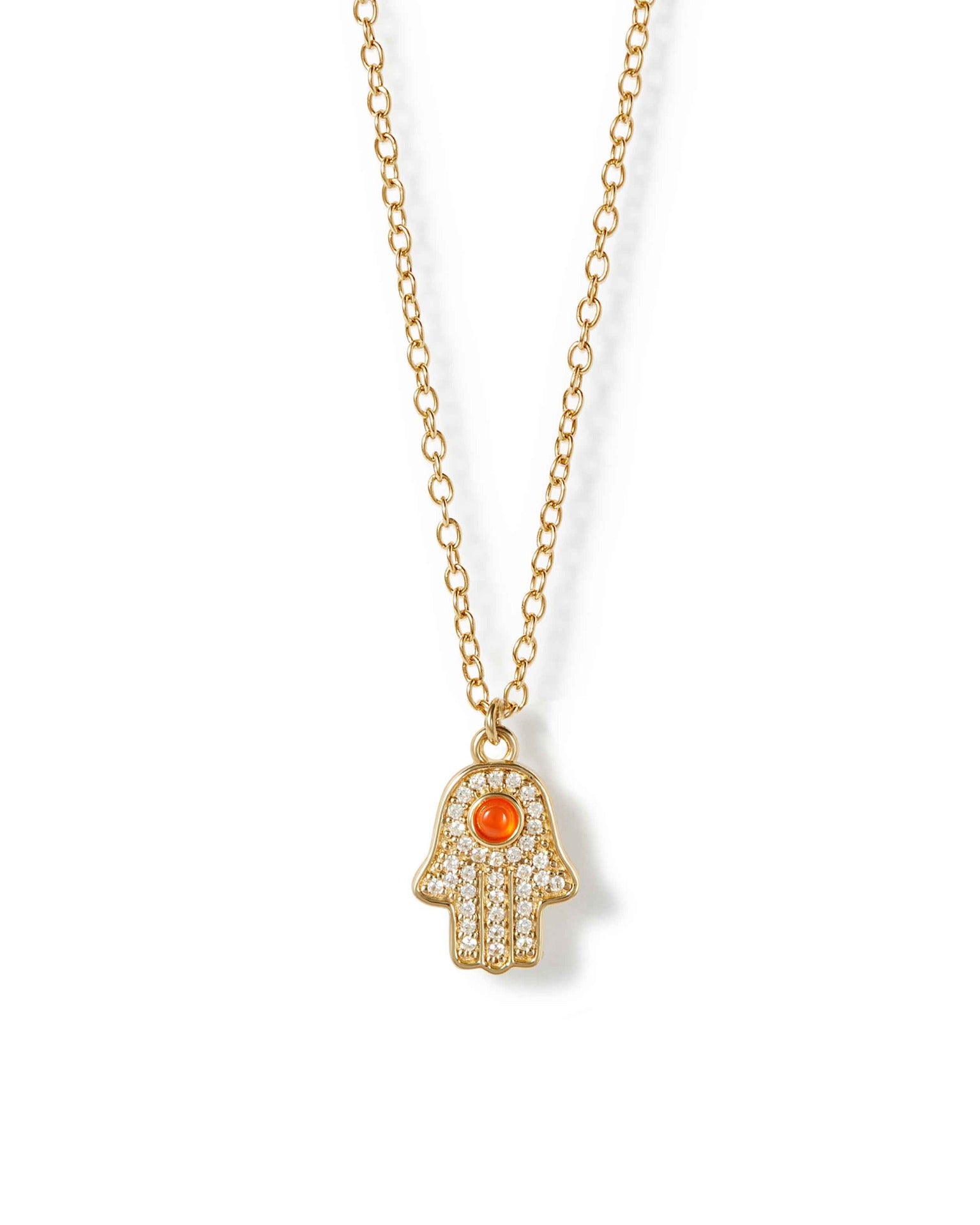 Astley Clarke Gold Celestial Hamsa Hand Pendant Necklace