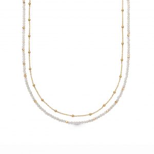 Astley Clarke Gold Biography Mother of Pearl Necklace