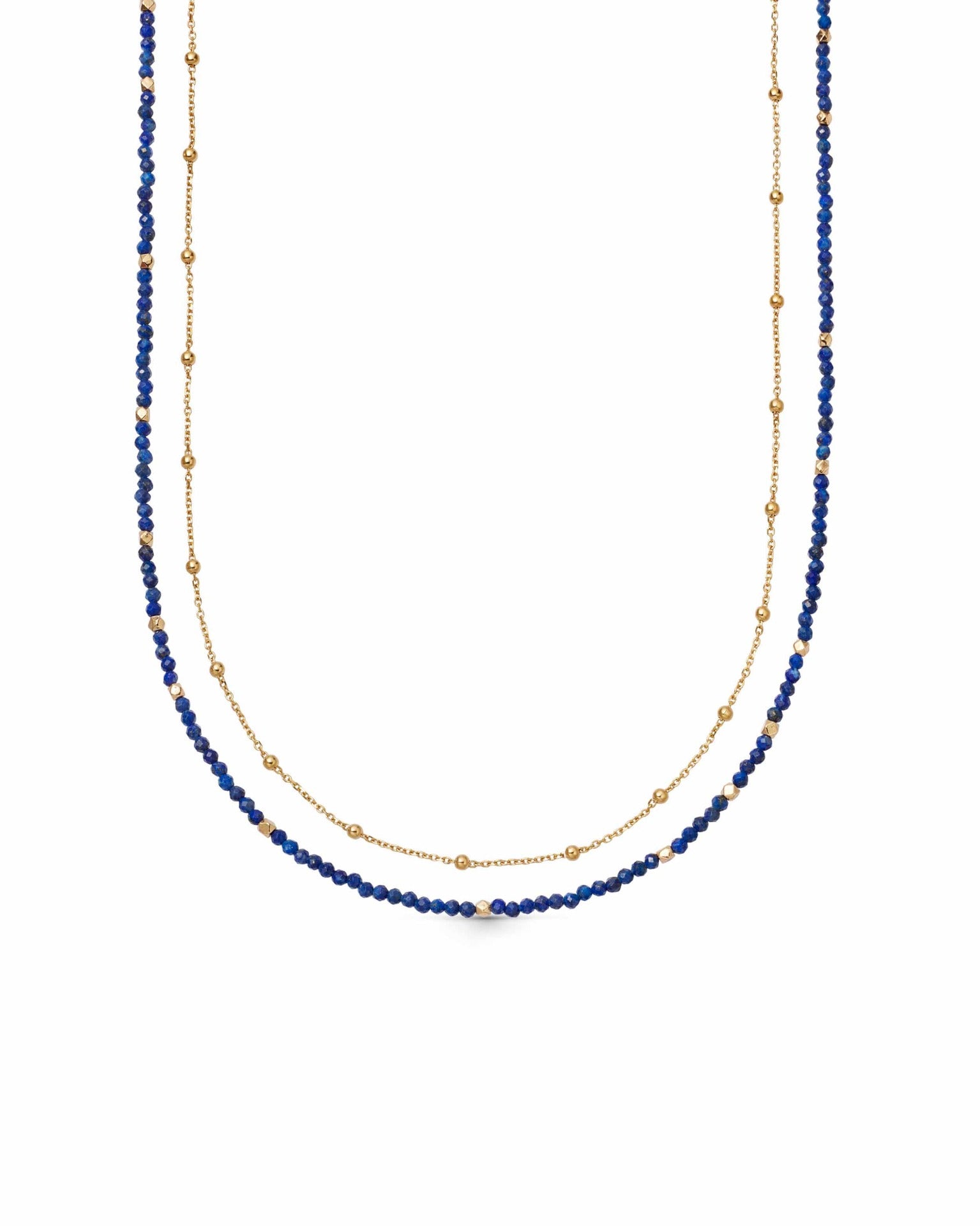 Astley Clarke Gold Biography Lapis Necklace