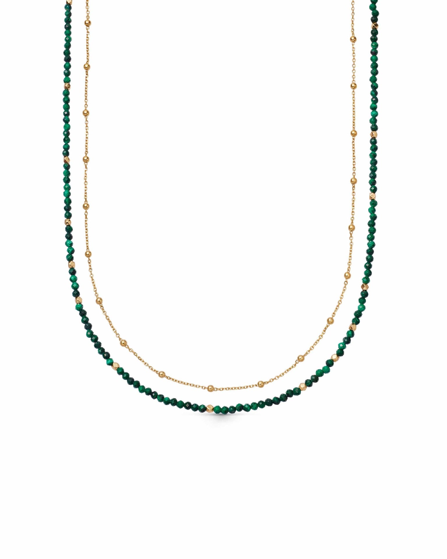 Astley Clarke Gold Biography Malachite Necklace