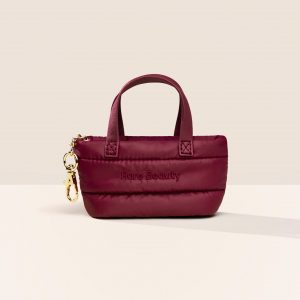 Rare Beauty Mini Puffy Tote Keychain - Merlot