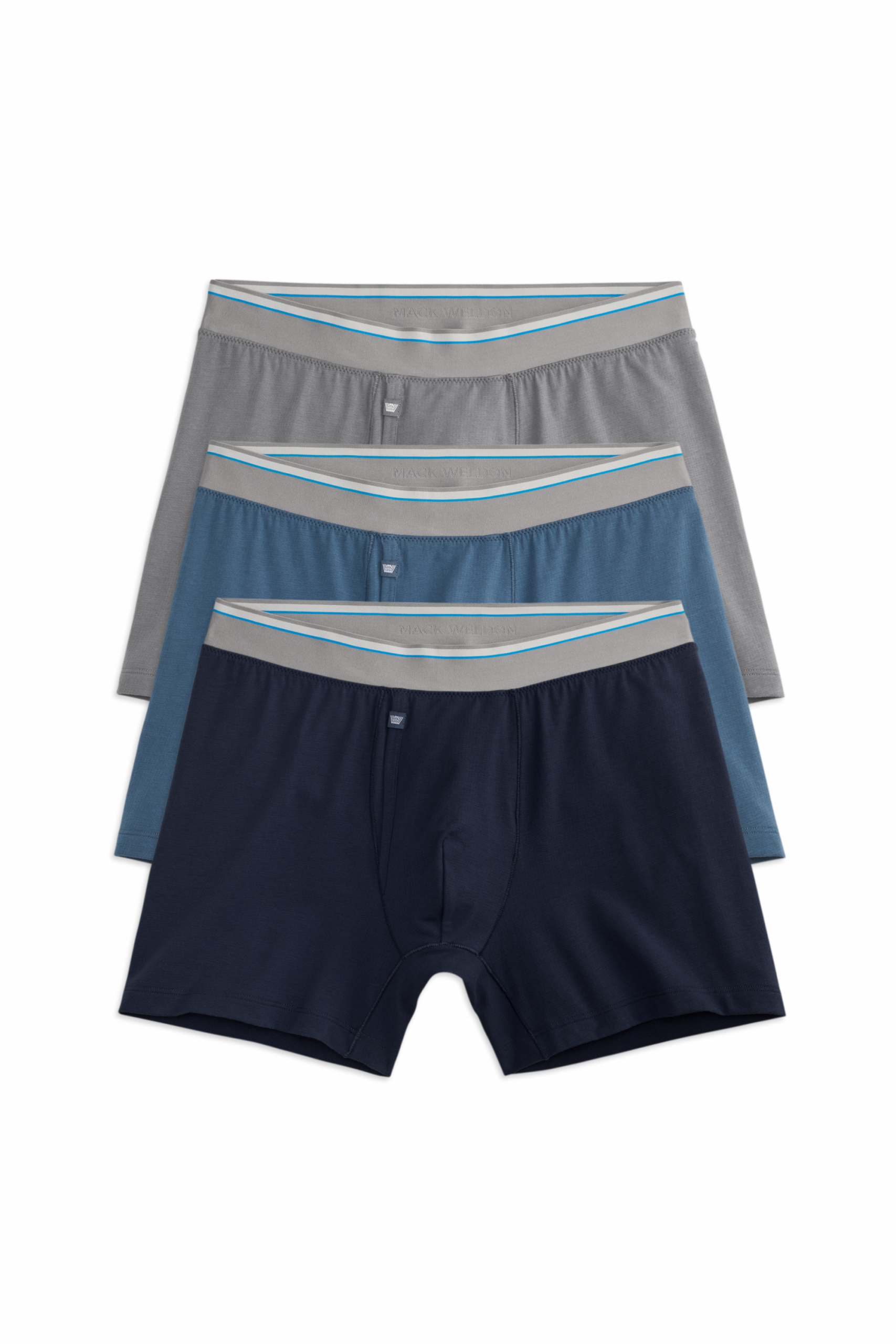 Mackweldon 3-Pack AIRKNITˣ Cotton Boxer Briefs - With Fly