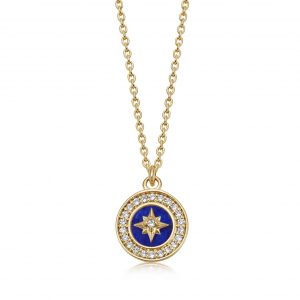 Astley Clarke Gold Polaris Lapis Pendant Necklace
