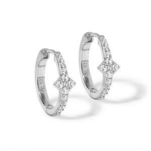 Astley Clarke Silver Luna Light Hoop Earrings