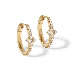 Astley Clarke Gold Luna Light Hoop Earrings