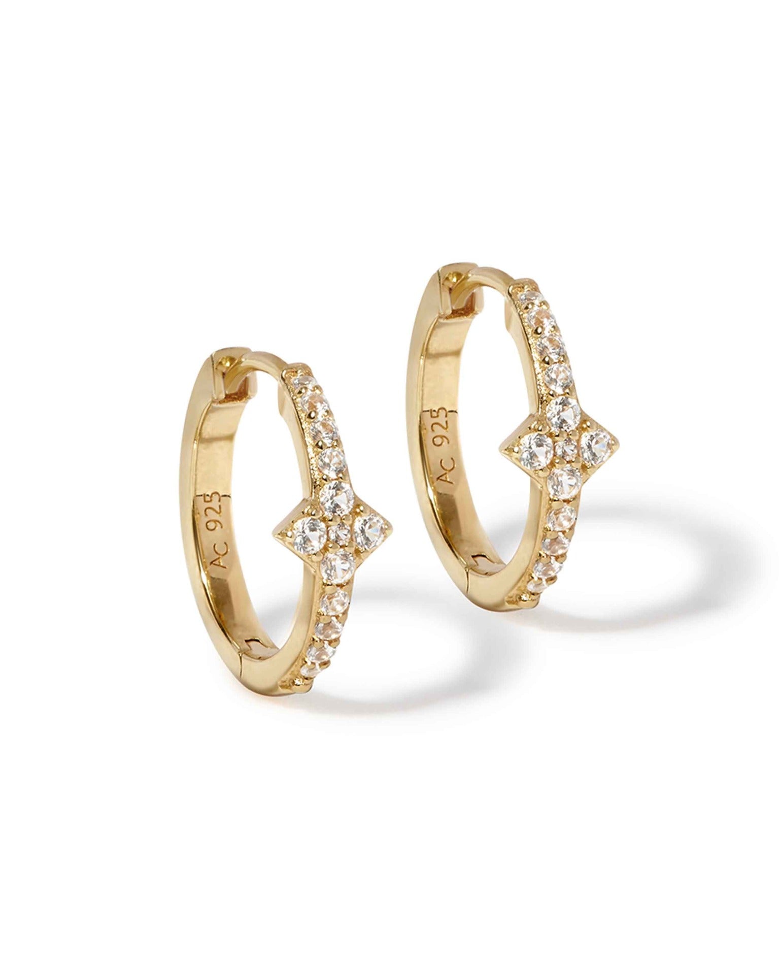 Astley Clarke Gold Luna Light Hoop Earrings