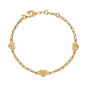 Astley Clarke Gold Biography Heart Station Bracelet
