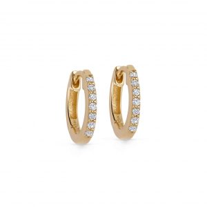 Astley Clarke Solid Gold Mini Halo Huggie Hoop Earrings