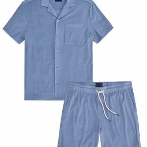 Mackweldon Terry Cloth Button Up + Shorts Set Desert Spring