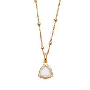 Astley Clarke Gold June Moonstone Birthstone Pendant Necklace