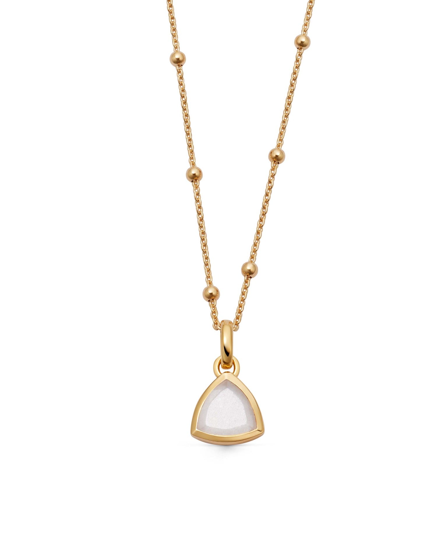 Astley Clarke Gold June Moonstone Birthstone Pendant Necklace