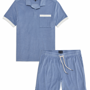 Mackweldon Terry Cloth Polo + Shorts Set Desert Spring