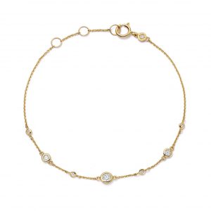 Astley Clarke Solid Gold Atomic Diamond Station Bracelet