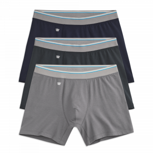 Mackweldon 3-Pack AIRKNITˣ Cotton Boxer Briefs Fade to Black