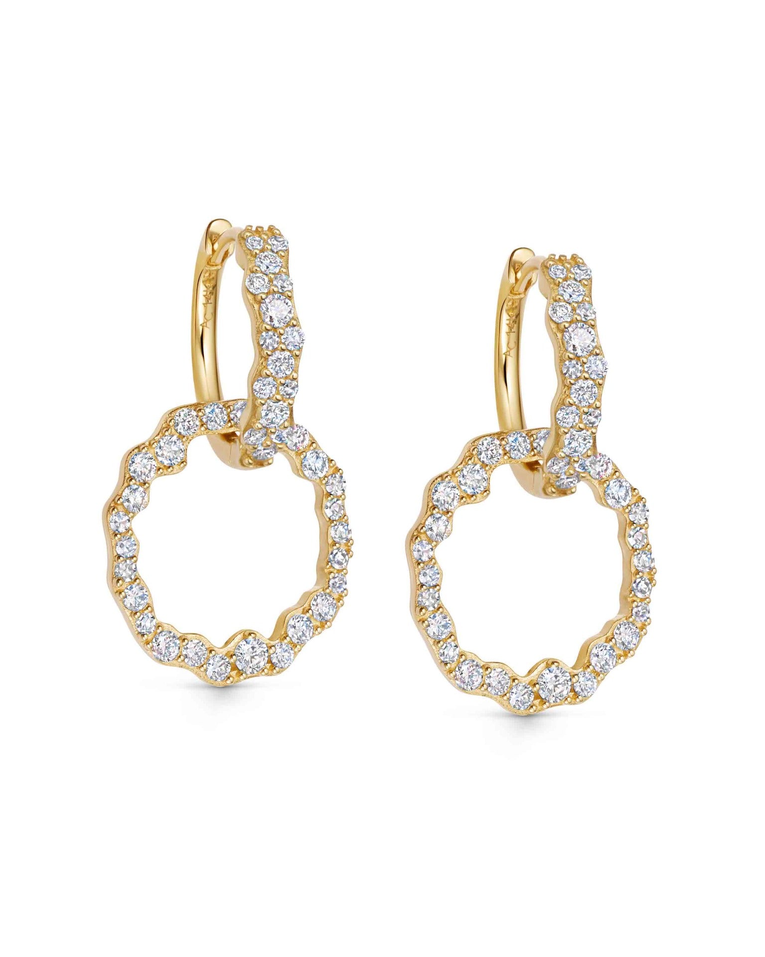 Astley Clarke Solid Gold Asteri Diamond Hoop Earrings