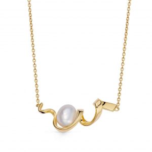 Astley Clarke Gold Floe Pearl Necklace
