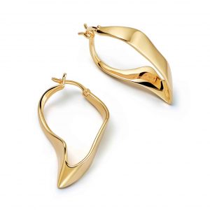 Astley Clarke Gold Floe Hoop Earrings