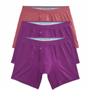 Mackweldon 3-Pack SILVER HD Boxer Briefs Orchid & Clay