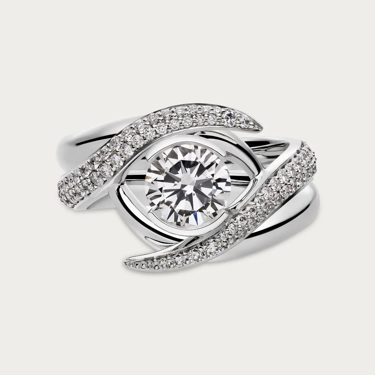 Shaun Leane Entwined Rapture Engagement Ring Set 1ct