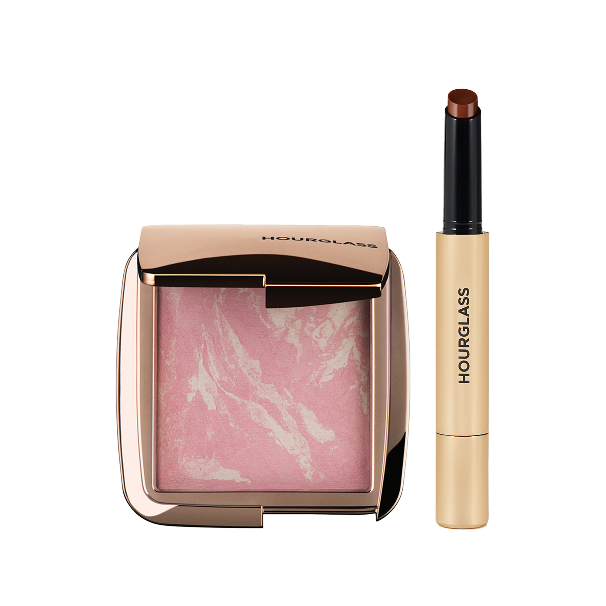 Hourglass Blush + Glossy Balm Duo